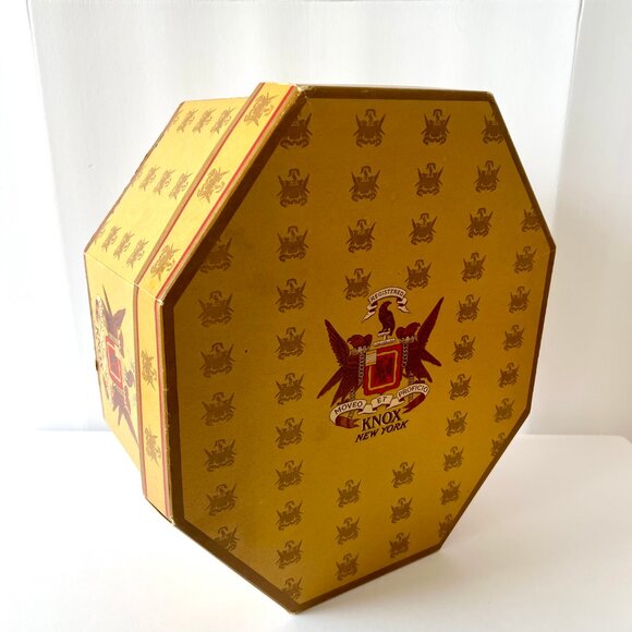 Vintage KNOX Premier Men's Fedora Black Hat with Original Box, Size 7 1/8, EUC! - Picture 13 of 16